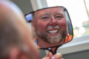 dental patient smiling after procedure