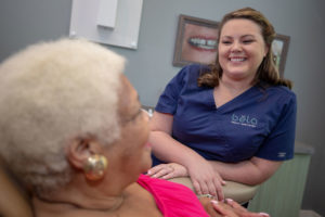 dentist discussing dental procedure
