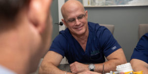dentist discussing procedure