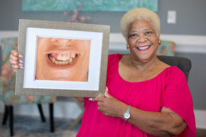 ramona dental implants patient smiling