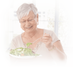dental implants patient eating