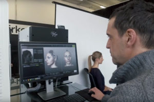 dental patient undergoing 3d scan