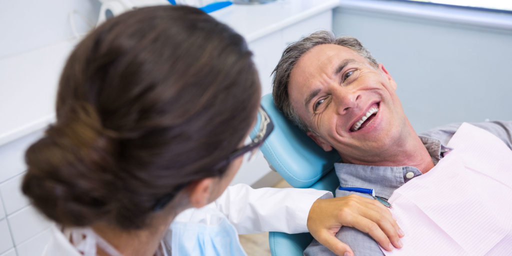 dental patient undergoing procedure