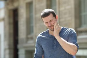 Dental patient in need of emergency dentistry