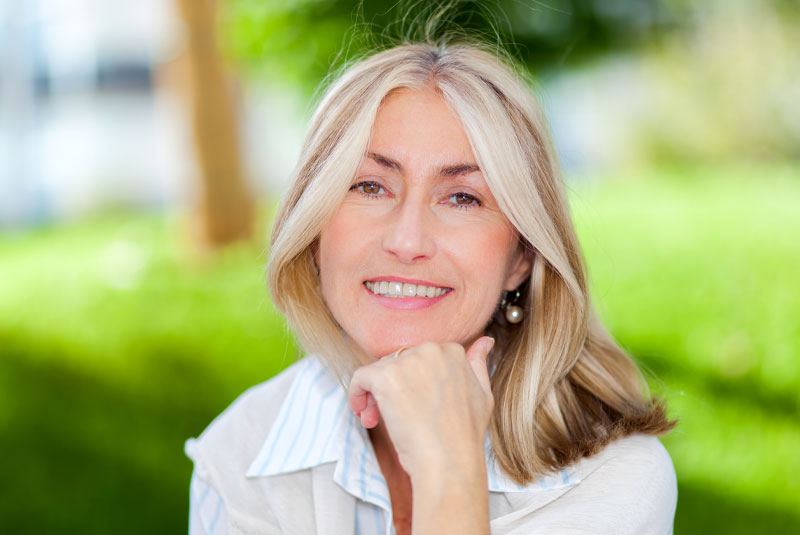 dentalimplant patient smiling after surgery